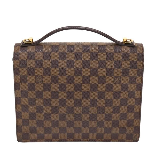 LOUIS VUITTON Damier Ebene Monceau 28 Hand Bag SPO 2way - Picture 3 of 15